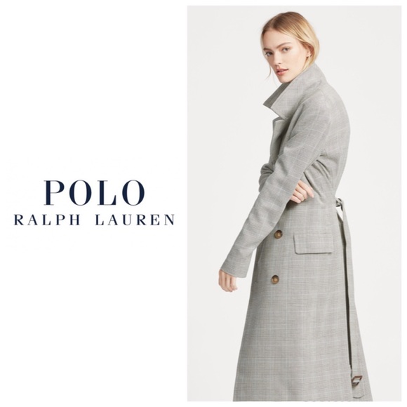 ralph lauren plaid coat